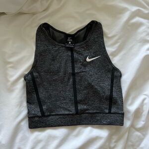 Nike Pro Grey Longline Sports Bra / Workout Top